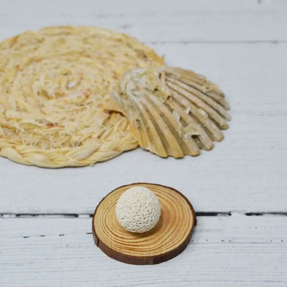 Miniaturbild: Irréversible Weiße Lavakugel für Aromatherapie-Käfig-Halskette  | Bola