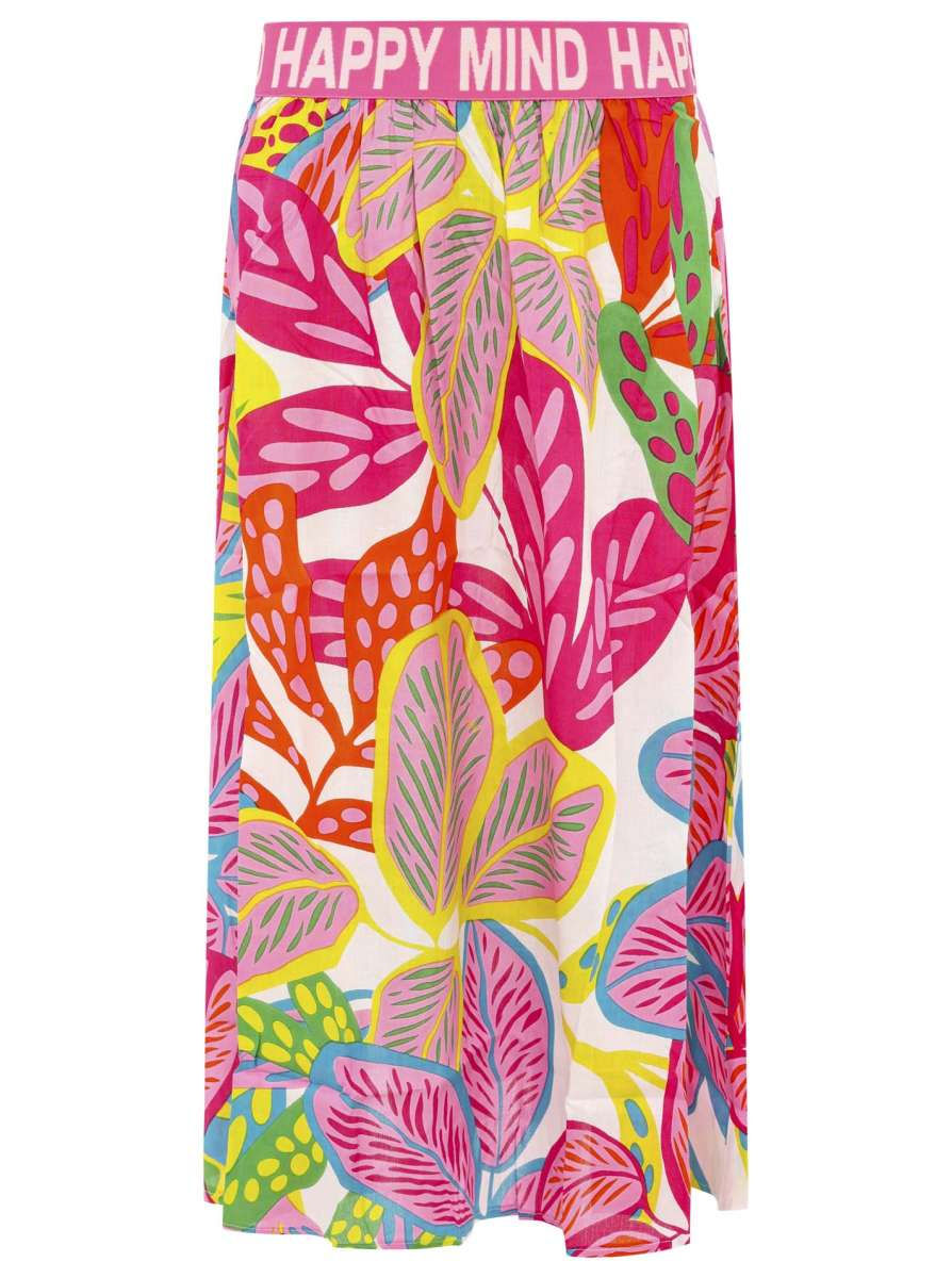 Zwillingsherz Rock "Happy Blätter" | Viscose | mit Gummibund