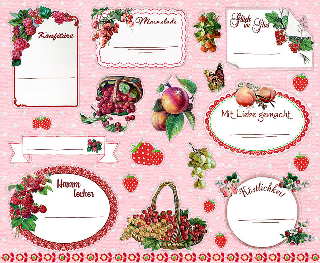 Miniaturbild: Hölker Verlag Stickerbuch - Mit Liebe selbst gemacht ... für Marmelade & Co.