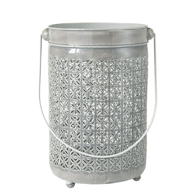 Miniaturbild: Greengate Windlichter Set Iron Hurrican Milky Grey - 3er Set