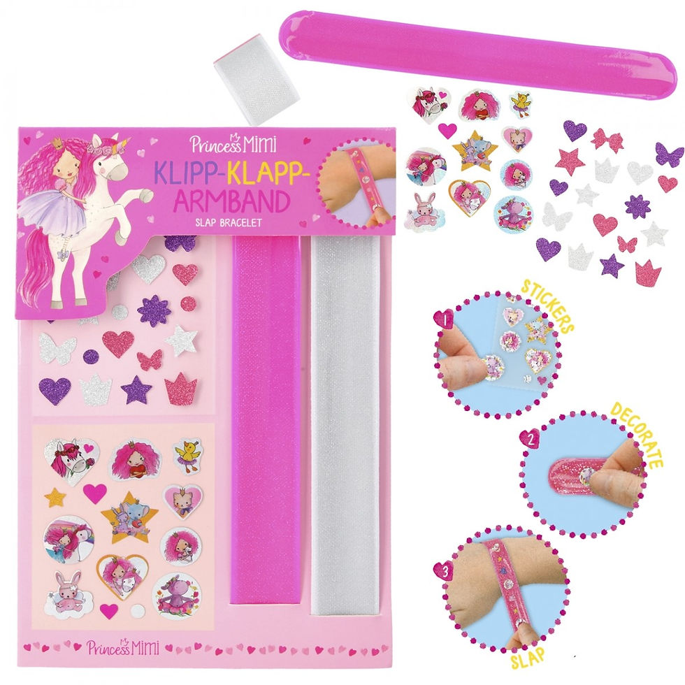 Princess Mimi Klipp-Klapp-Armband mit Stickern | zum Basteln DIY