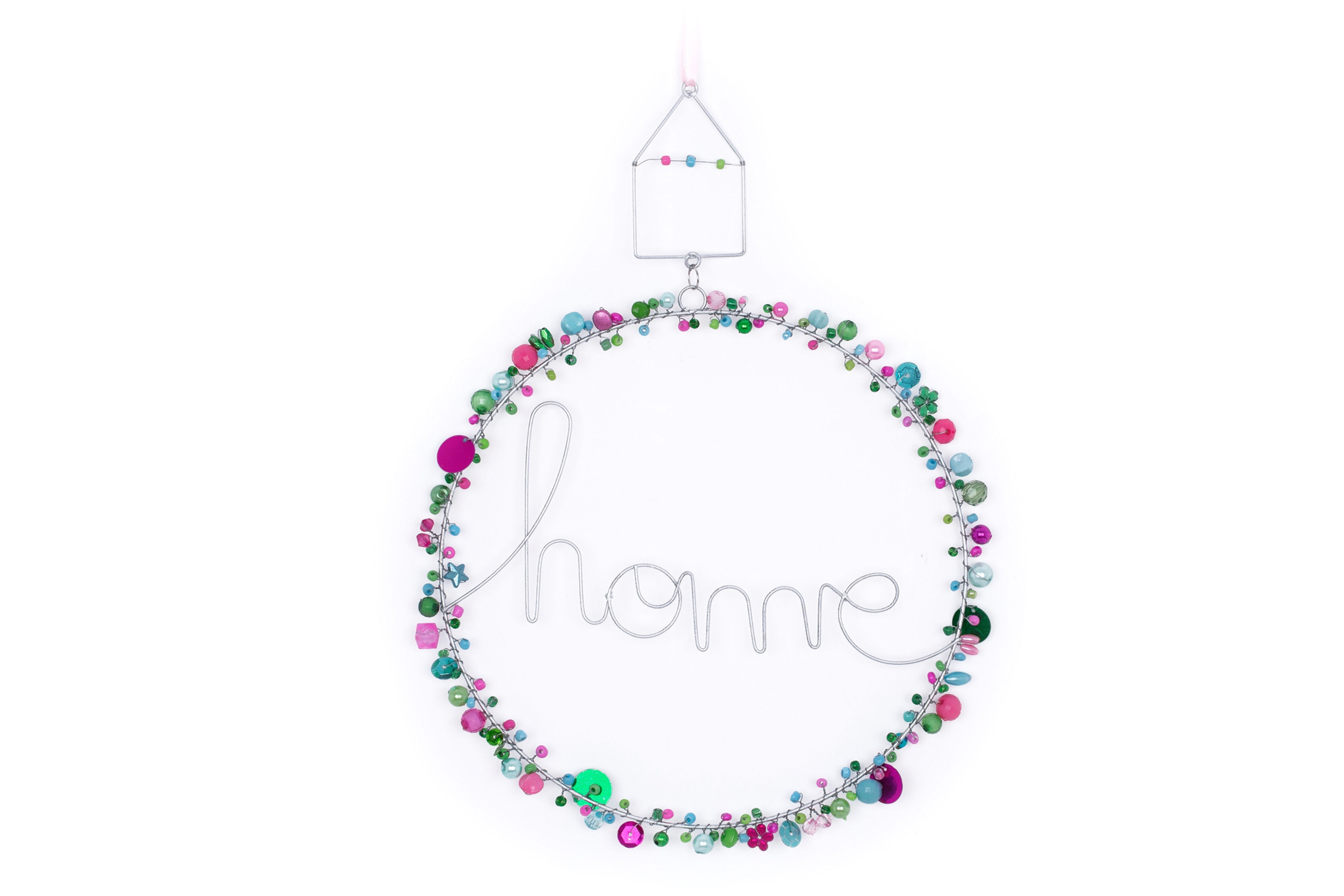 Overbeck and Friends Funkel Perlen Dekoanhänger Kranz Home Aurora