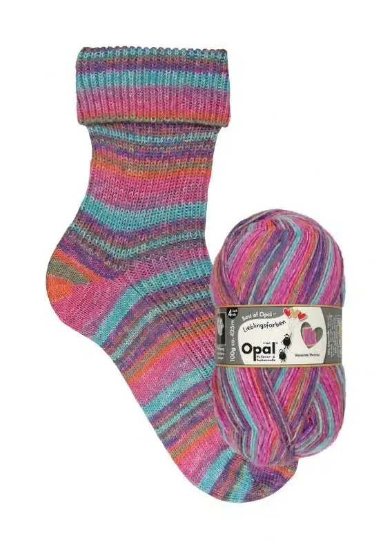 Miniaturbild: OPAL Sockenwolle Lieblingsfarben 4-fädig musterbildend  I 100g | 8 Farben