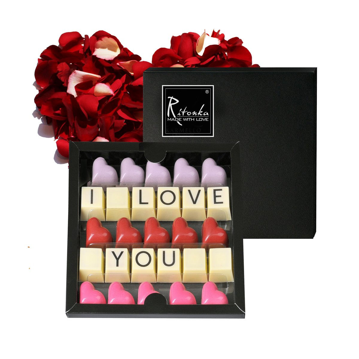 Ritonka "I love you" Pralines - Handarbeit mit viel Liebe und Geschmack