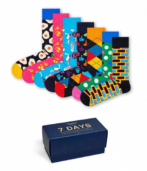 Happy Socks 7-Day Gift Box in Geschenkbox - 7er Set