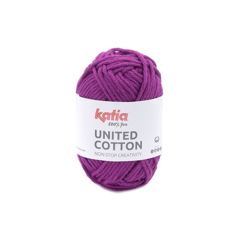 Miniaturbild: KATIA UNITED COTTON Baumwollgarn für Amigurumis I 25g 43m I Baumwolle 30 Farben