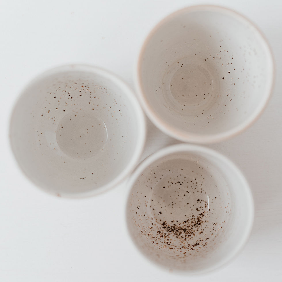 Miniaturbild: Eulenschnitt Becher Colina 350ml | aus Steingut | creme