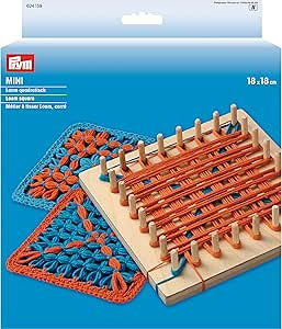 Miniaturbild: PRYM Spannbrett für Häkelarbeiten | Loom MINI | quadratisch 18x18cm | aus Holz
