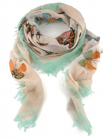 LIZAS Schal/Tuch Butterfly | Polyester | softrose bunt | 90x180cm