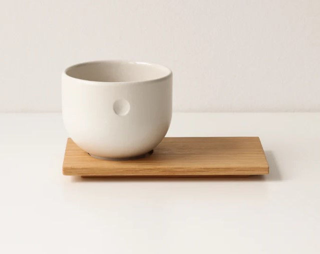 Miniaturbild: 4rooms Holz Untersetzer für Espresso Cappuccino Kaffee Schale | in 2 Größem