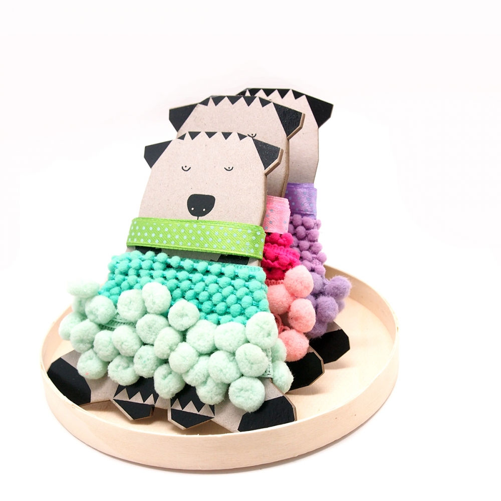 Noi Hamburg DIY Borten Bär - Borten und Bänder auf Bärspule | versch. Farben