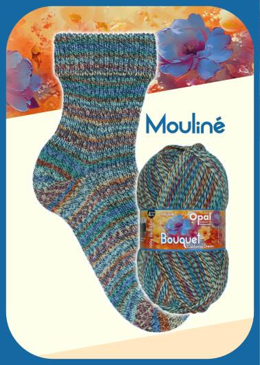 Miniaturbild: OPAL Sockenwolle Bouquet Mouliné | 4-fach musterbildend  I 100g