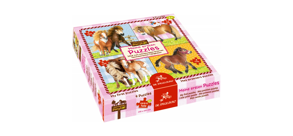 Spiegelburg Meine ersten Puzzles - Mein kleiner Ponyhof (4/6/9/12 Teile)