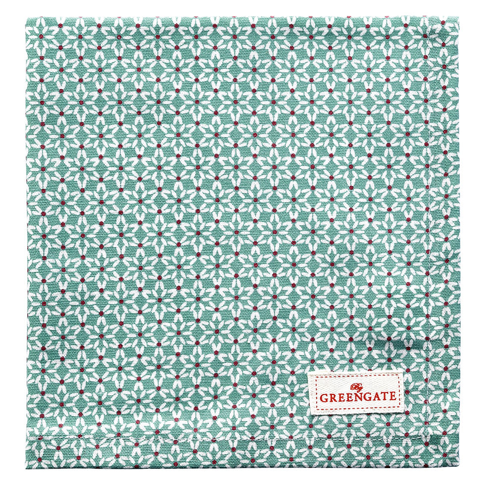 Miniaturbild: Greengate Lissenbezug Kissenhülle Joselyn White | 50x50cm