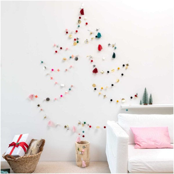 Miniaturbild: YEY! Let's Party Garnpompon-Girlande pink-pastell 2,2m