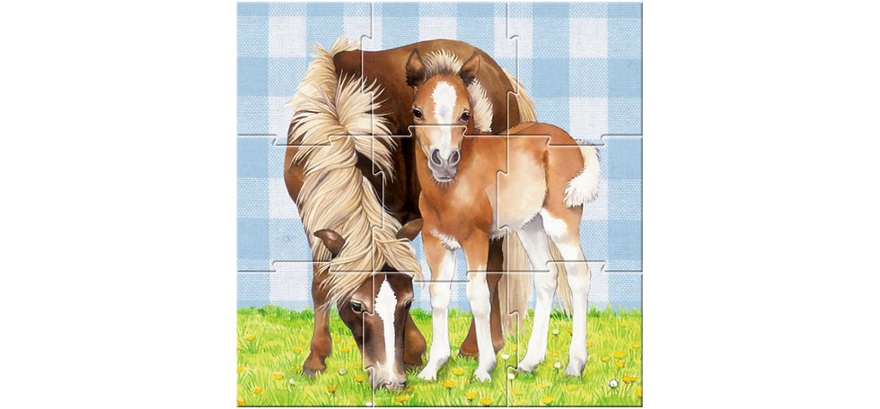 Miniaturbild: Spiegelburg Meine ersten Puzzles - Mein kleiner Ponyhof (4/6/9/12 Teile)