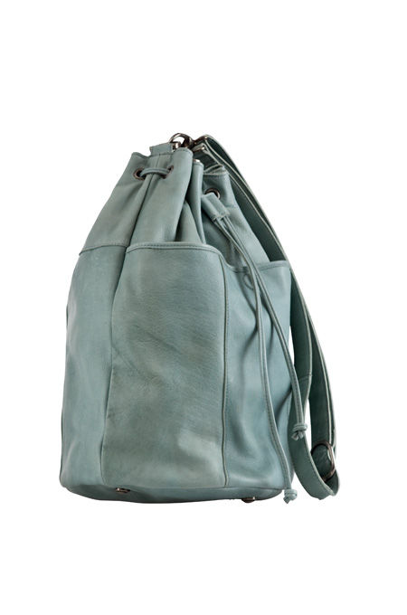Miniaturbild: PIECES Guan Leather Tighten Bag fresh mint | Umhängetasche Beutel | Leder