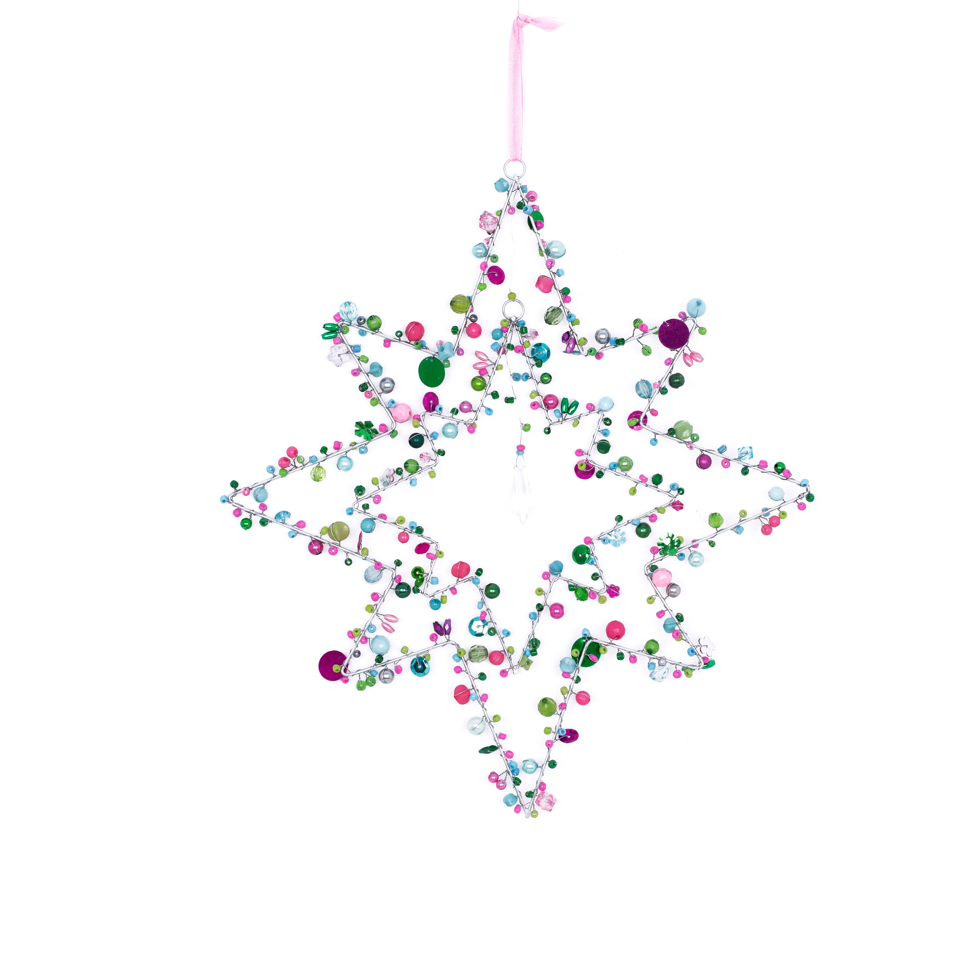 Overbeck and Friends Funkel Perlen Dekoanhänger Aurora multi, 2-tlg.
