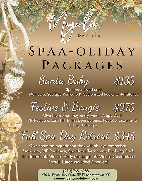 2025 Spa Holiday packages Spaaoliday packages