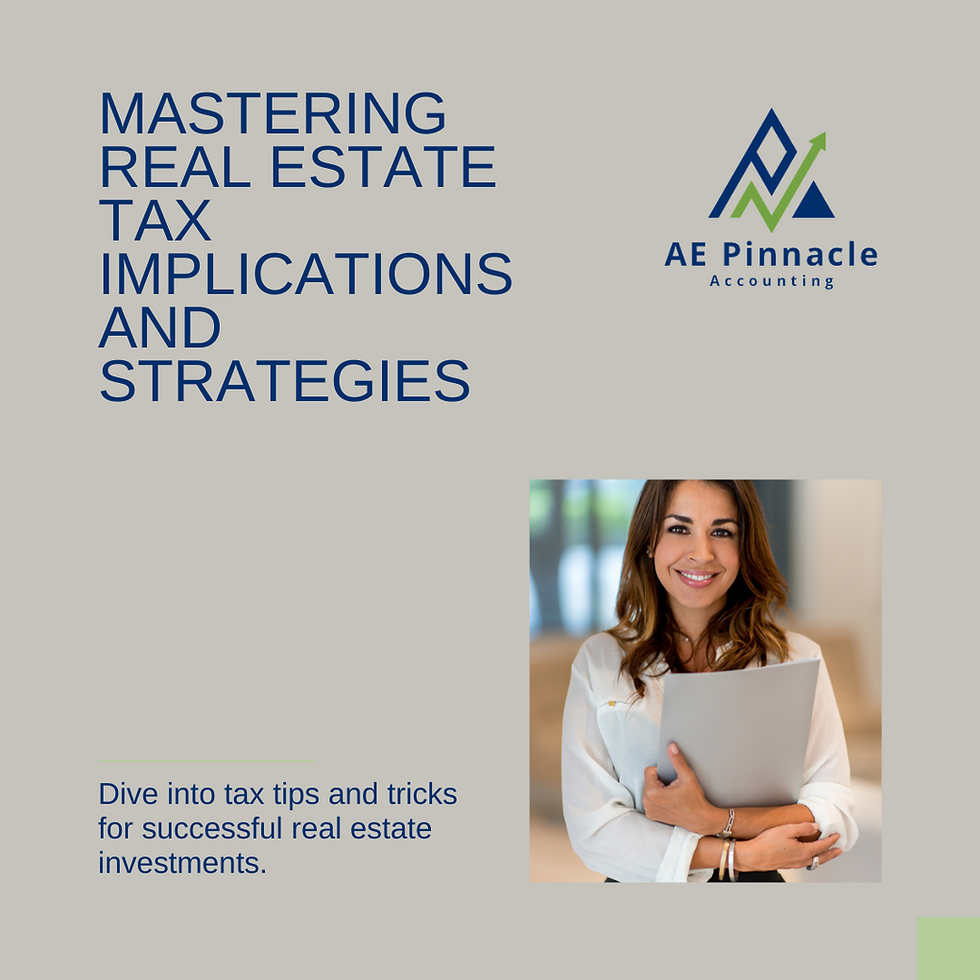 Real Estate Investment Tax Guide