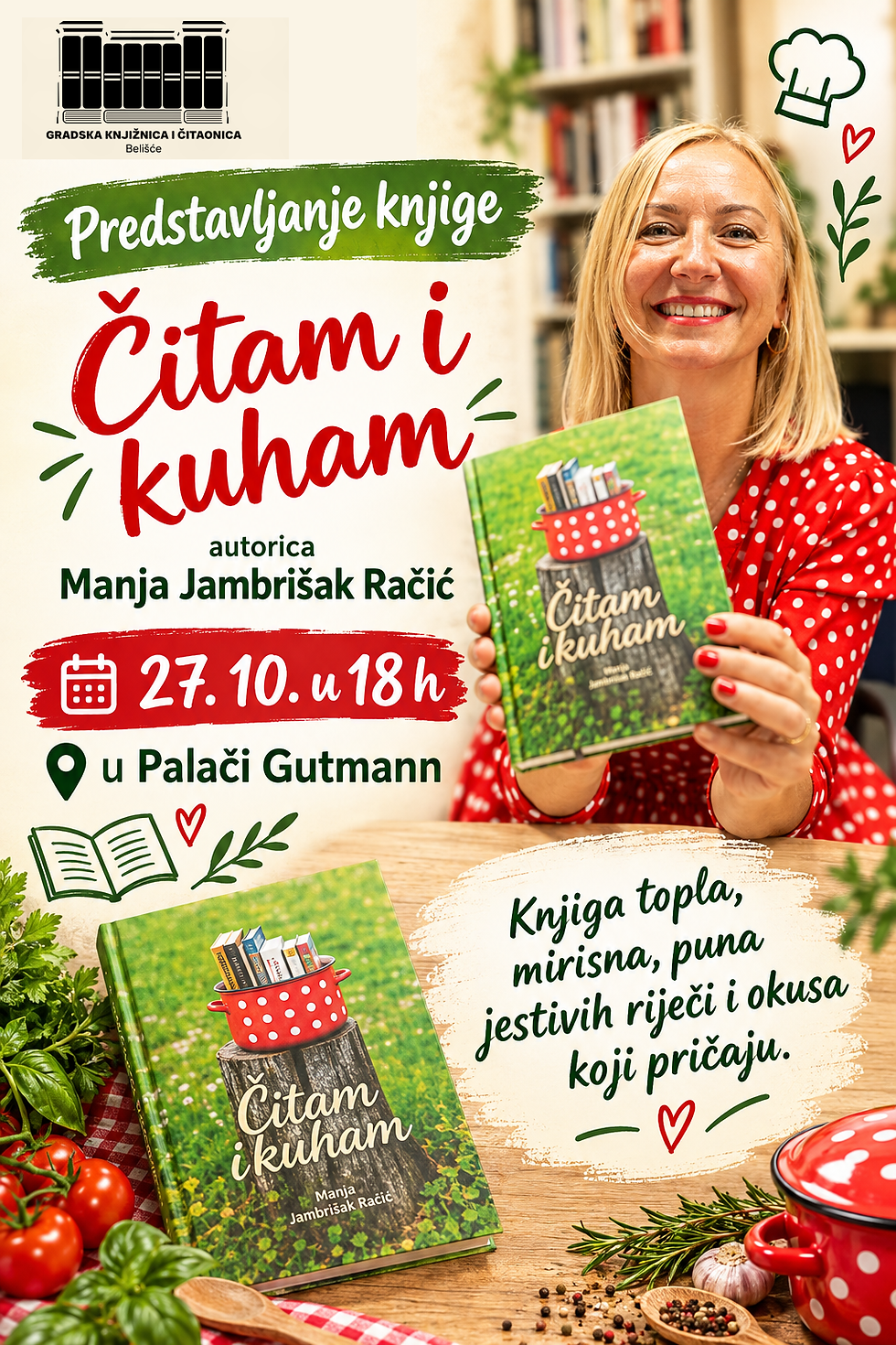 Kad se knjige i okusi susretnu – predstavljanje knjige „Čitam i kuham“