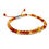 Thumbnail: Natural Carnelian Bohemian Bracelet handmade jewelry made from 4mm and 6mm stones with engraved Firxly on a sterling silver
