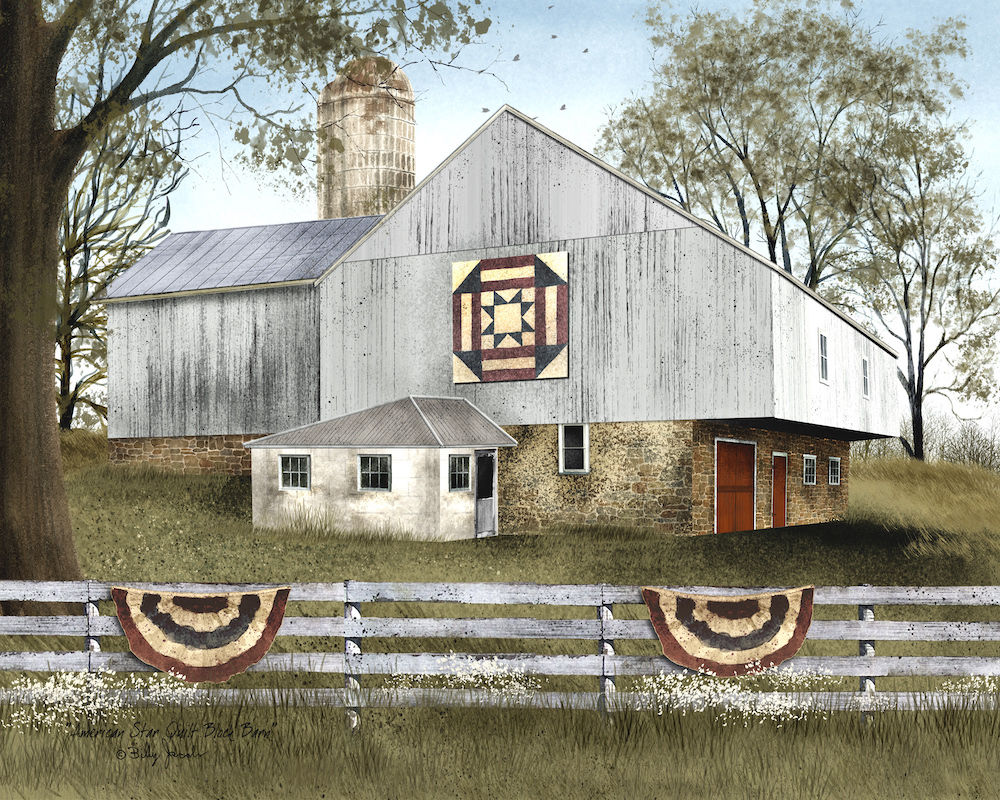 American Star Quilt Block Barn