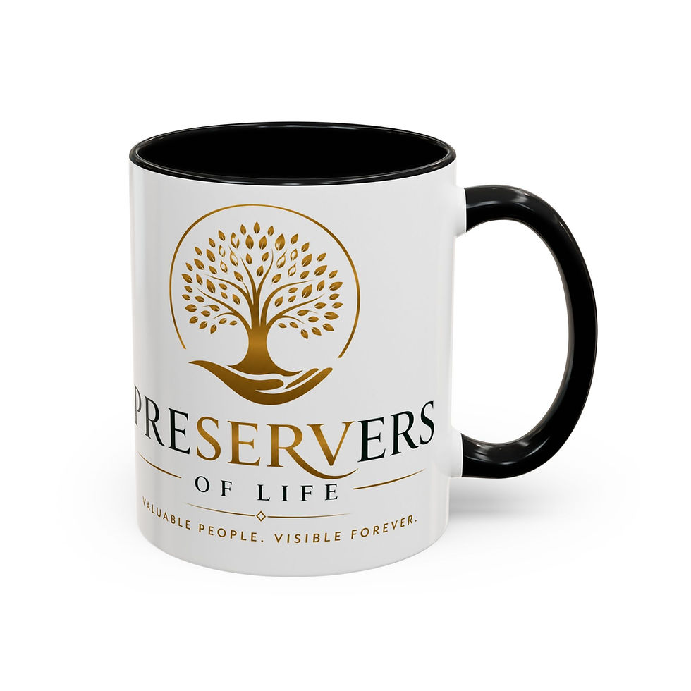Thumbnail: Preservers of Life Accent Coffee Mug — Personalized Host Photo & Logo 11/15oz