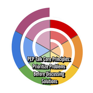 PEP logo core principles prioritize problems 