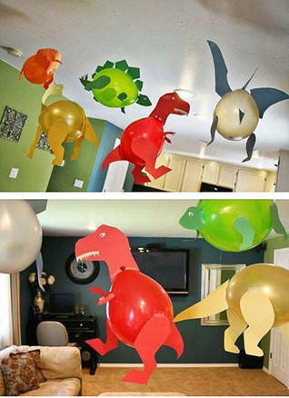 Dino globos para fiestas y cumpleaños infantiles