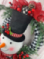 Thumbnail: Snowman Top Hat Wreath