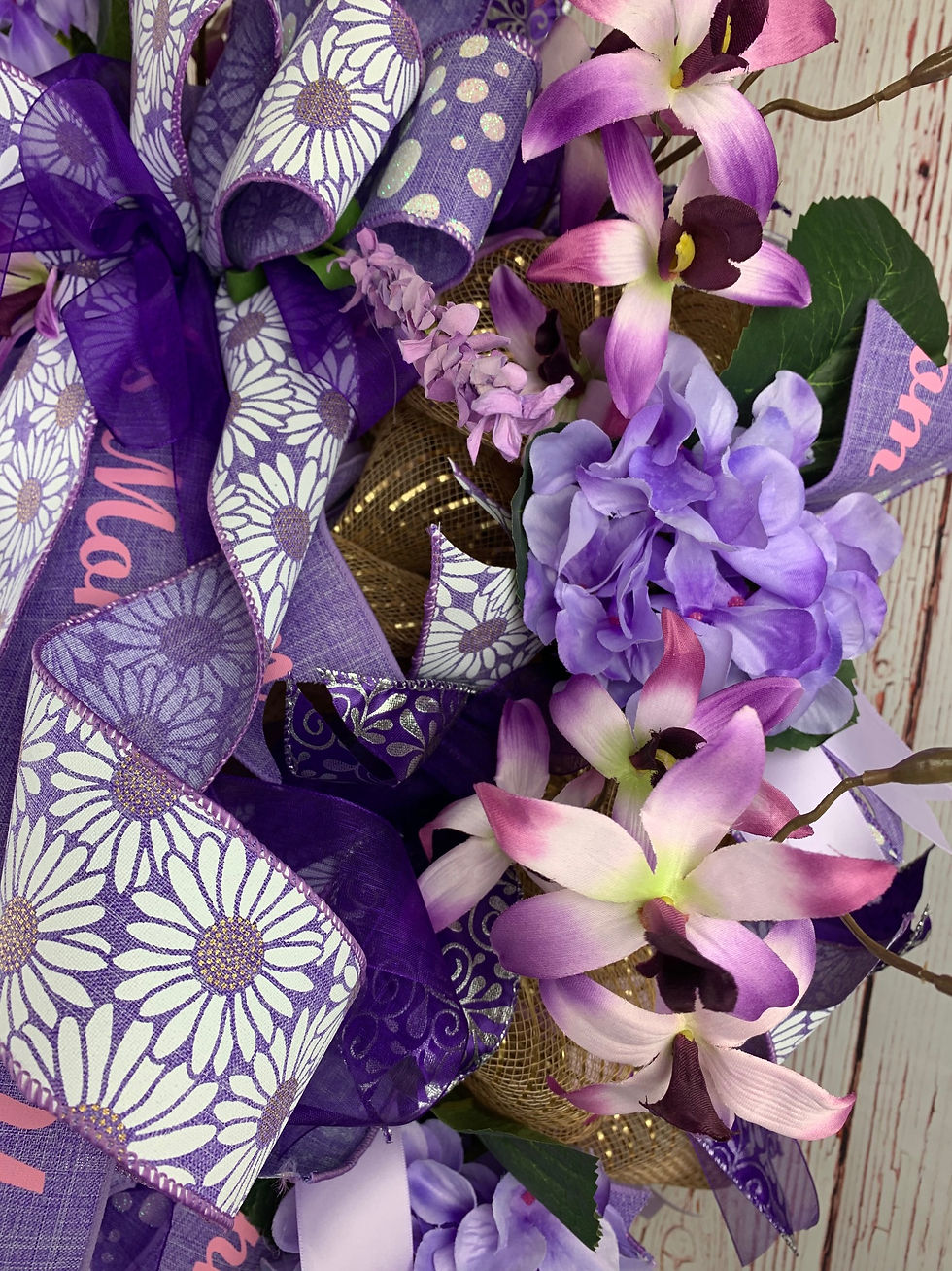 Thumbnail: Purple Mom Wreath
