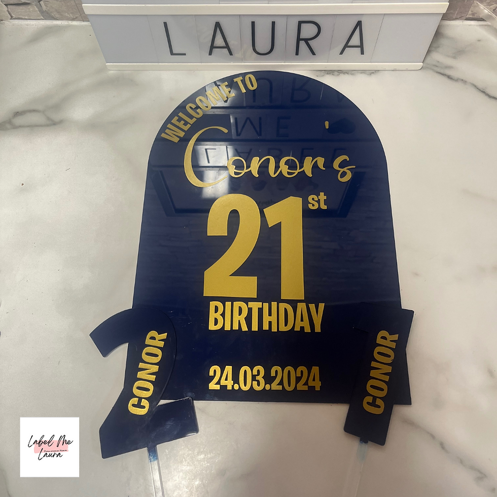 Thumbnail: Acrylic Sign - Birthday Edit