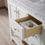 Thumbnail: Luthor 60" White Double Sink Vanity with Drains and Faucets in Chrome