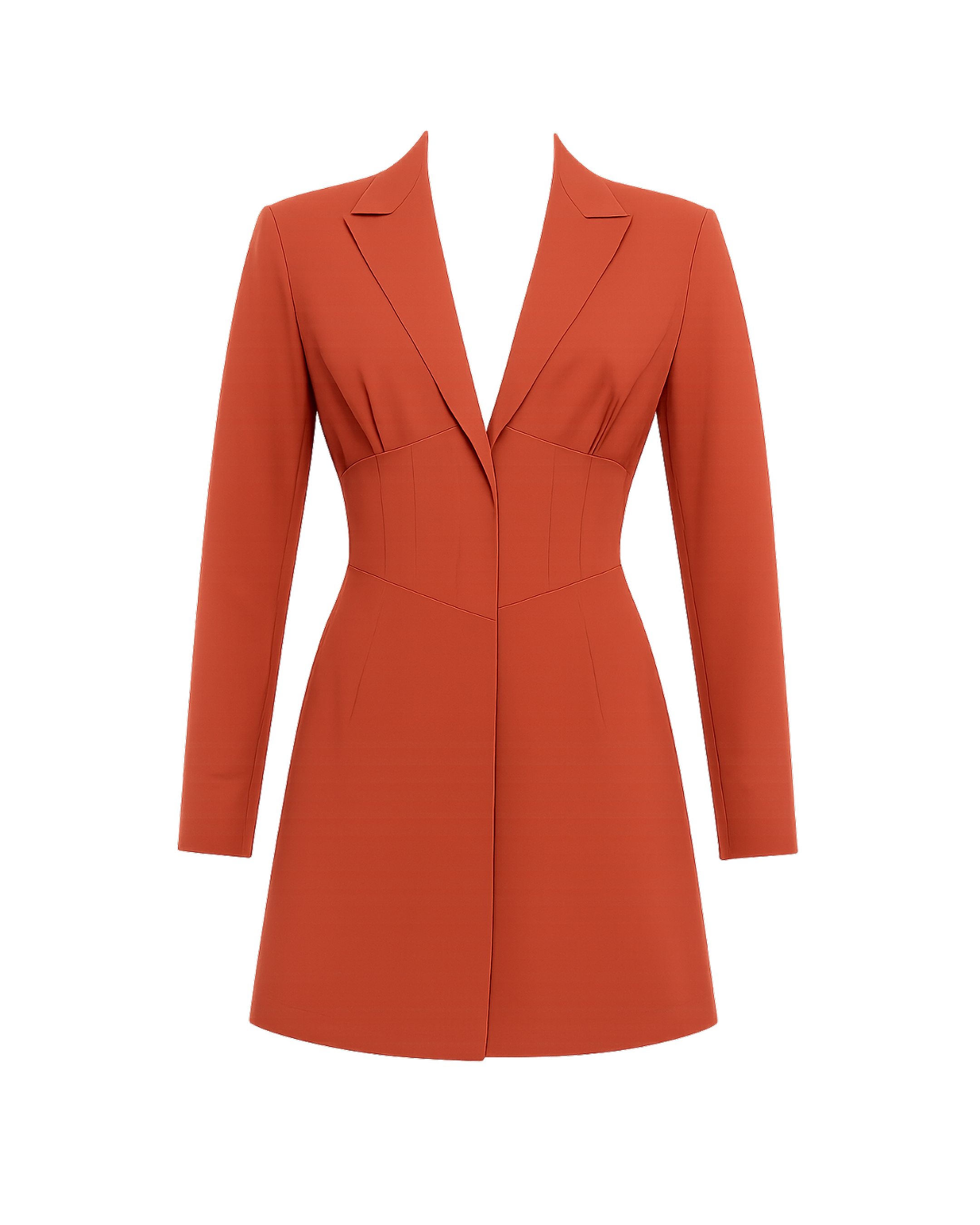 Rust Corset Blazer Mini