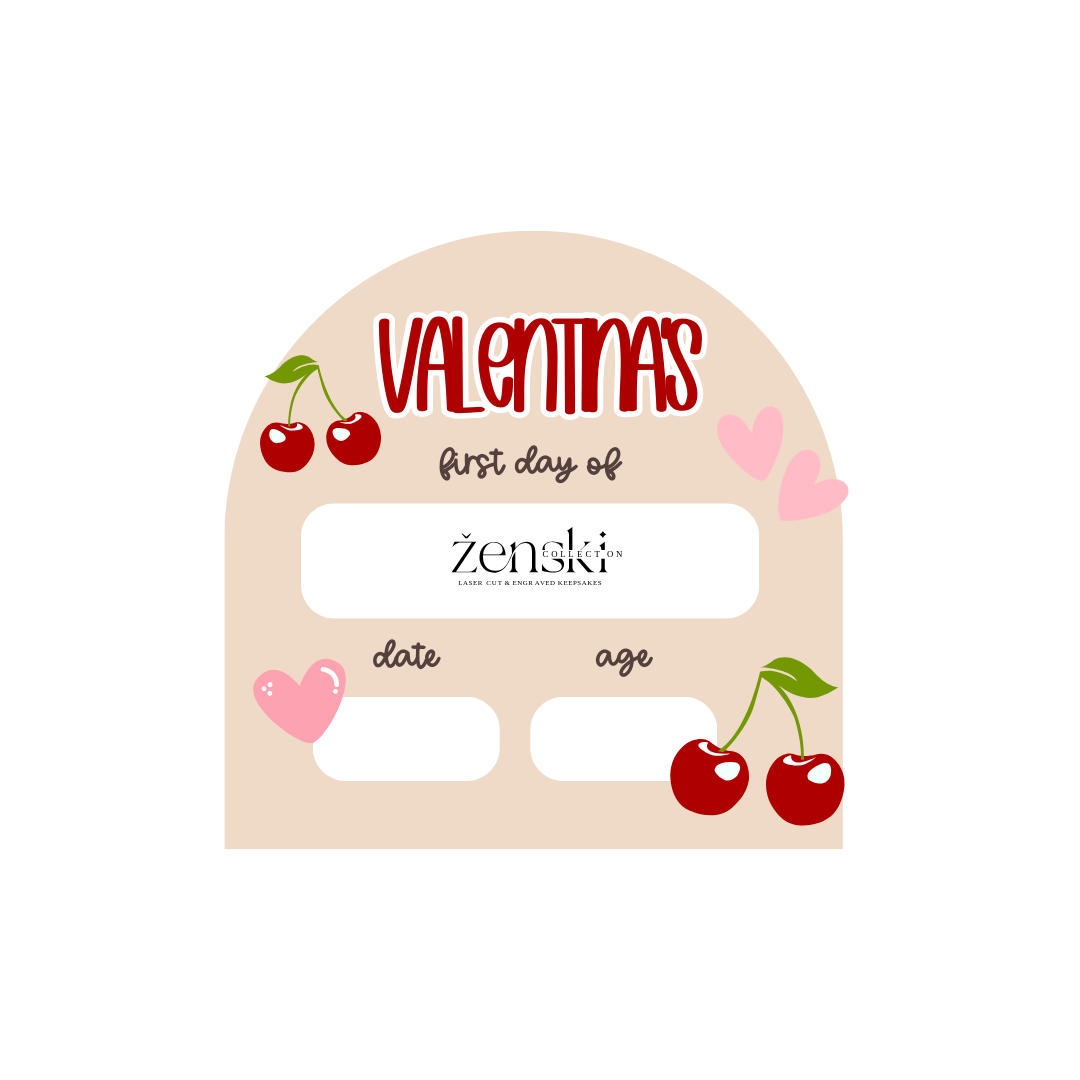 First Day Board  | Small Cherry Arch Interchangeable Board