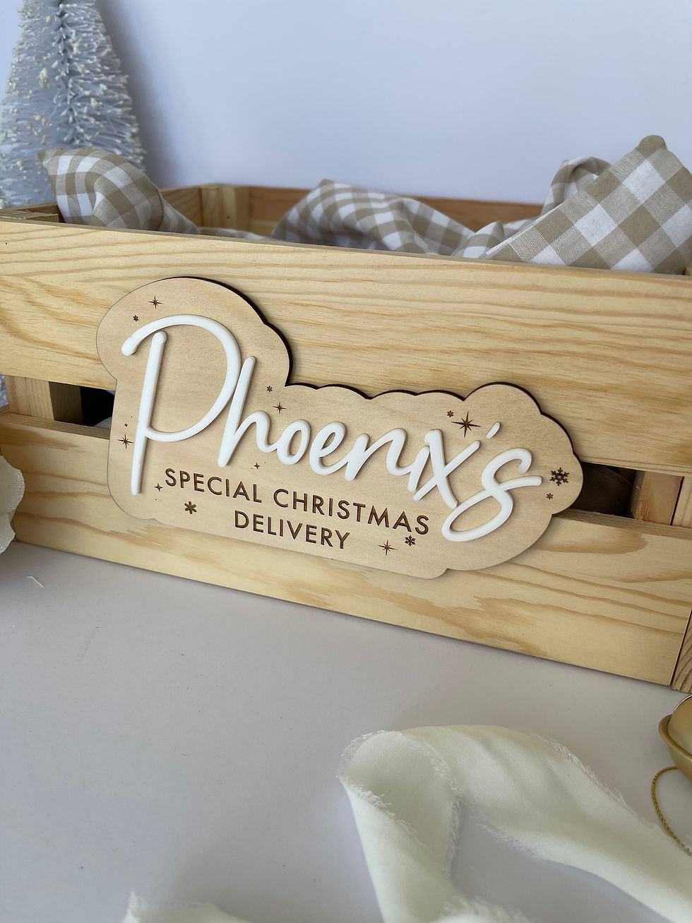 Thumbnail: DIY Christmas Crate | Plaque ONLY