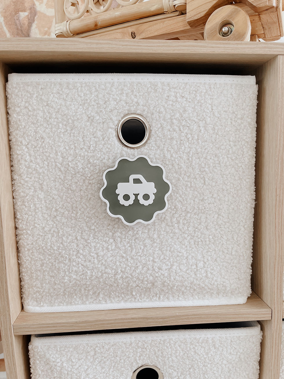 Thumbnail: Wavy Acrylic Toy storage labels 