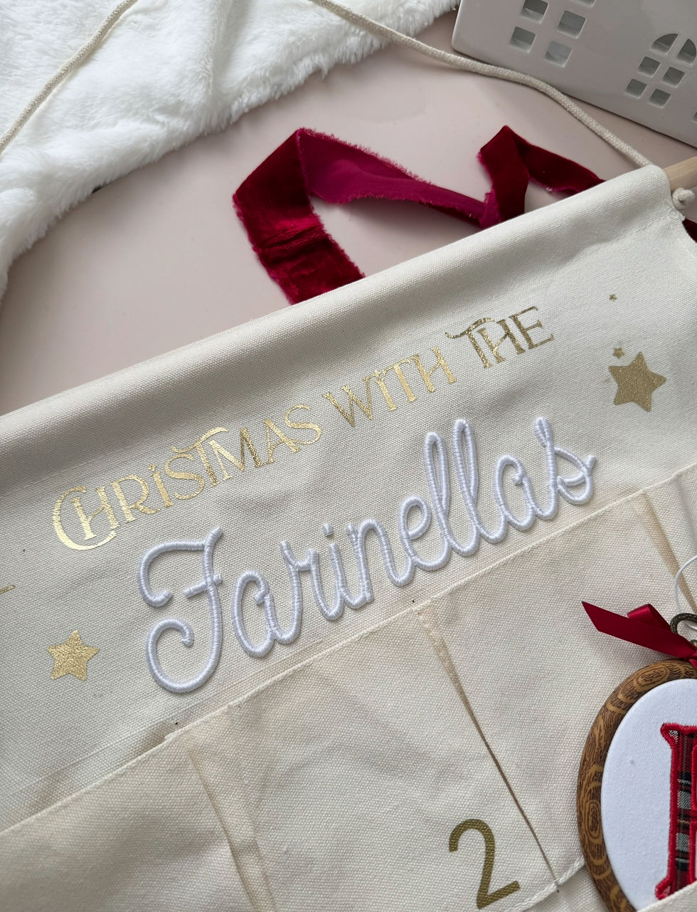 Thumbnail: Embroidered Christmas Advent Calendar