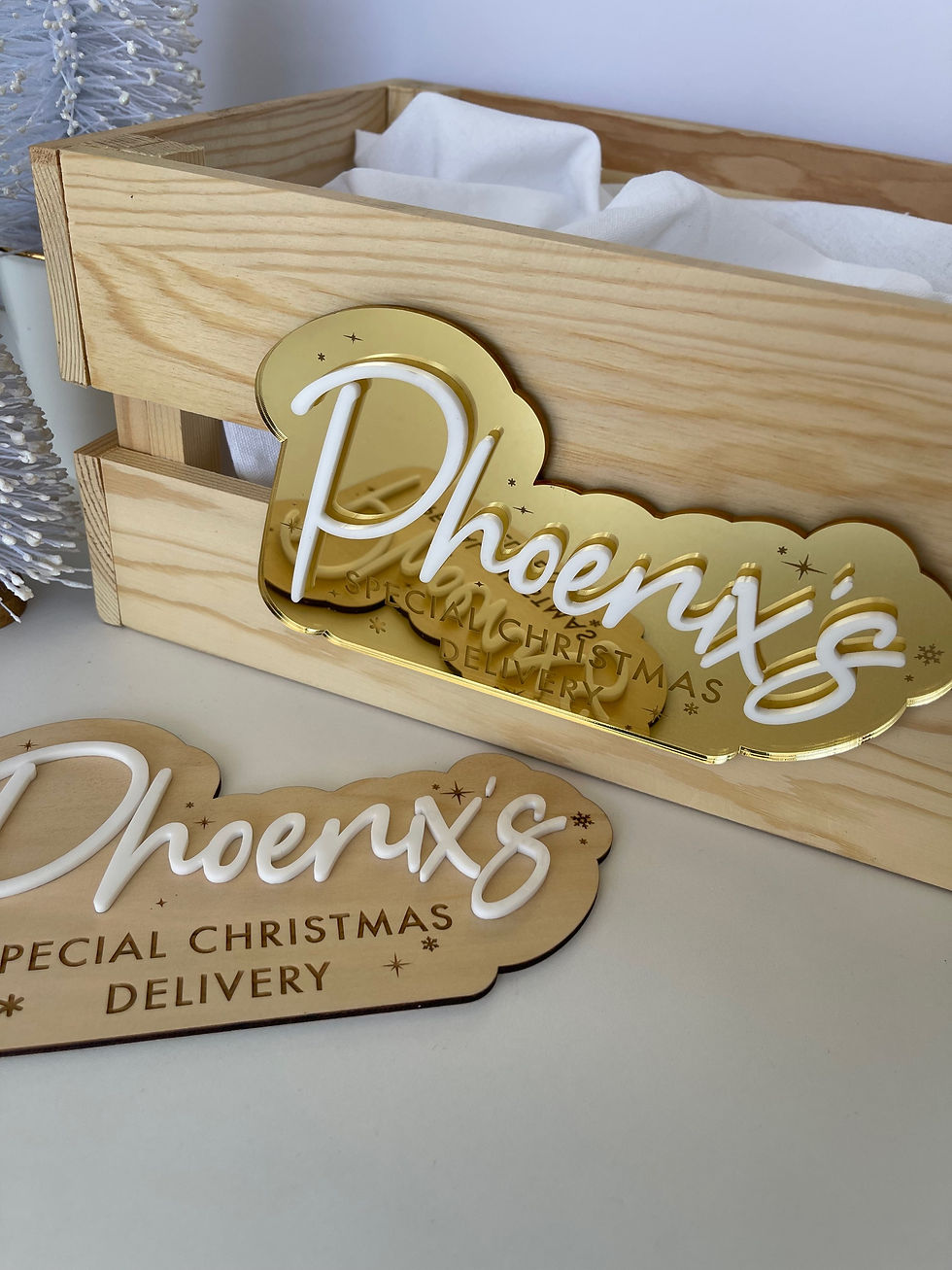 Thumbnail: DIY Christmas Crate | Plaque ONLY