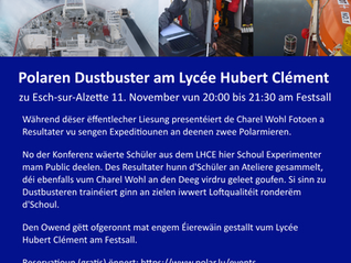 Invitatioun : Polaren Dustbuster am Lycée Hubert Clément Esch