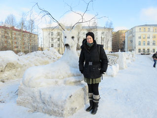 Jill Diederich exploring ecological practices in Arkhangelsk