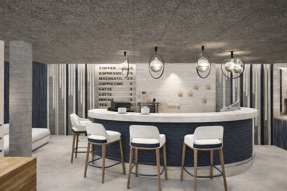 Coffee bar: order station 