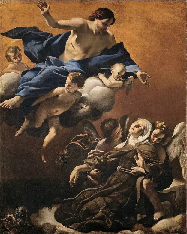 Êxtase de Santa Margarida de Cortona. 1622. Giovanni Lanfranco
