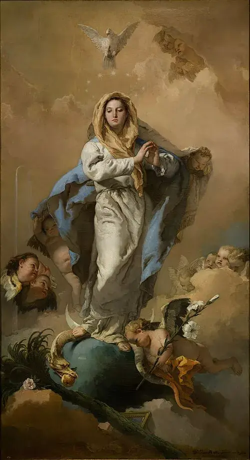 A Imaculada Conceição. 1767-1768. Giovanni Battista Tiepolo