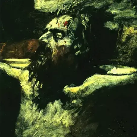 O rosto de Cristo. 1891. Nikolai Ge