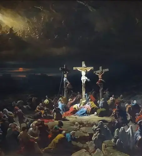 O último suspiro de Cristo. 1840. Julien-Michel Gué