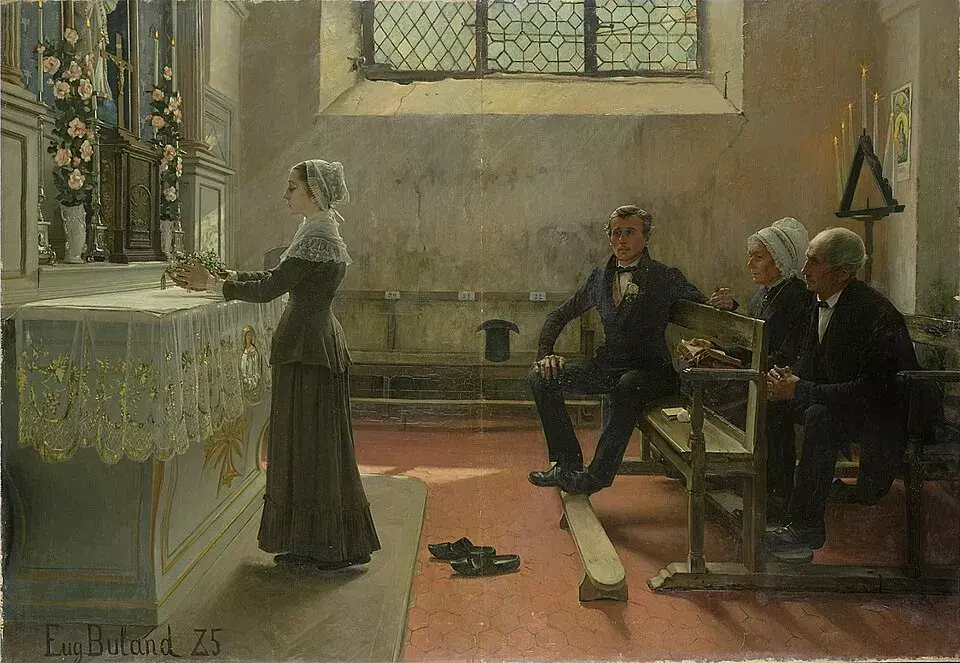 A Oferta. 1885. Jean-Eugène Buland