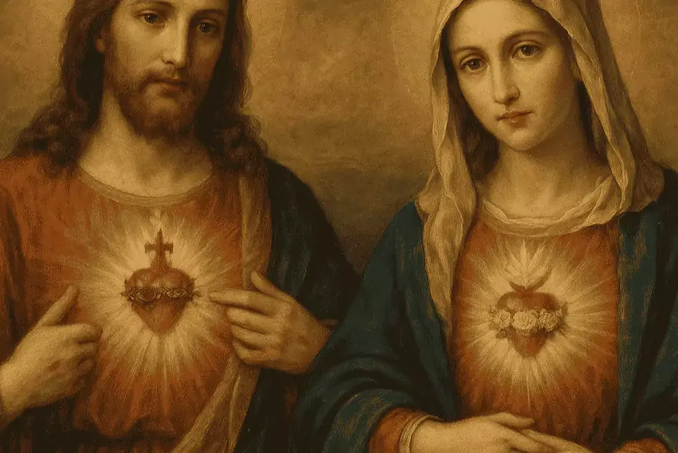o Sagrado Coração de Jesus e o Imaculado Coração de Maria