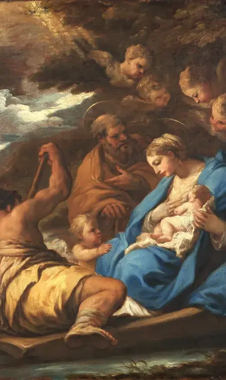 A fuga para o Egito. 1701. Luca Giordano